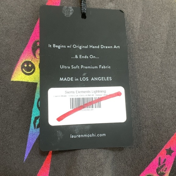 Lauren Moshi | NWT Sierra Elements Lightning Vintage Onyx Sweatshirt M - Picture 4 of 7